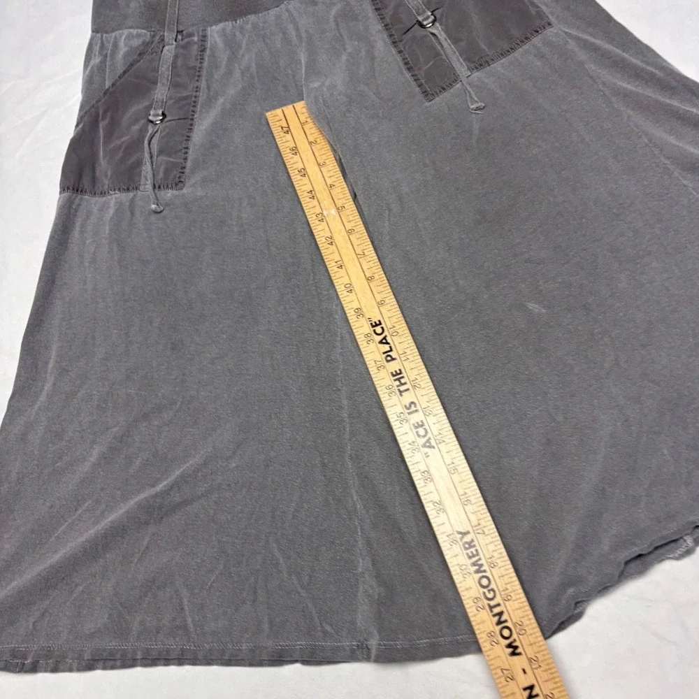 Wet Seal Womens Gray Wide Leg Gaucho Culotte Pants Utility Pockets Y2K Small